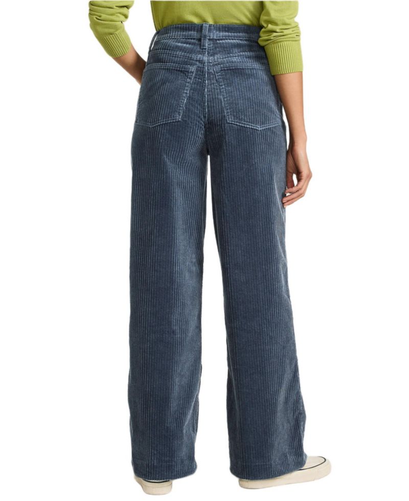 Women's High Rise Wide Leg Corduroy Pants