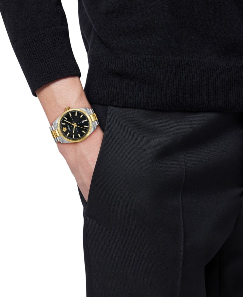 Men's Swiss Millenyium Two-Tone Stainless Steel Bracelet Watch 40mm