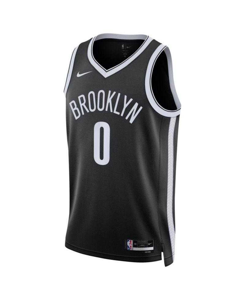 Men's and Women's Mikel Brown Jr. Black Brooklyn Nets Swingman Icon Edition-Jersey