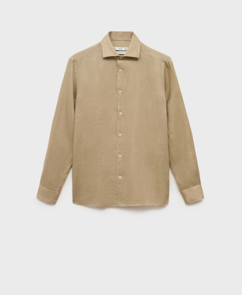 Men's Linen Slim-Fit Shirt