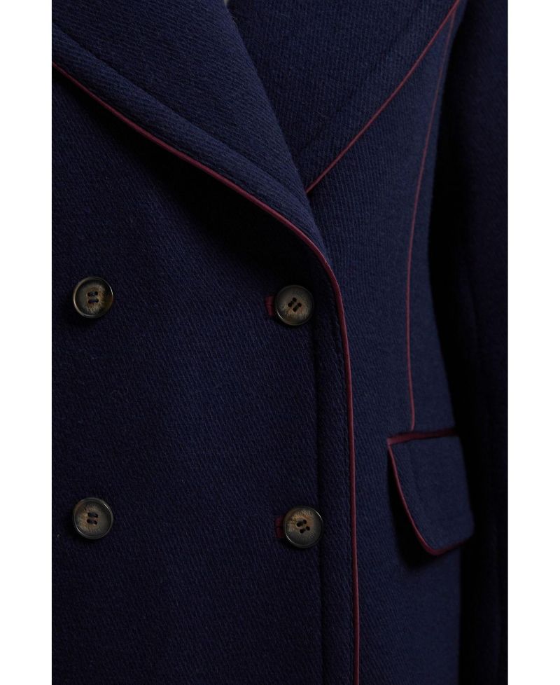 Women's Tailored Padded Lined Midi Coat