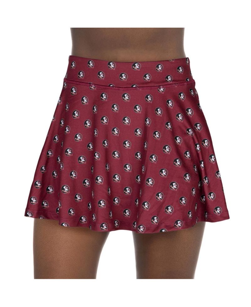 Women's Garnet Florida State Seminoles All-Over Print Flowy Skort