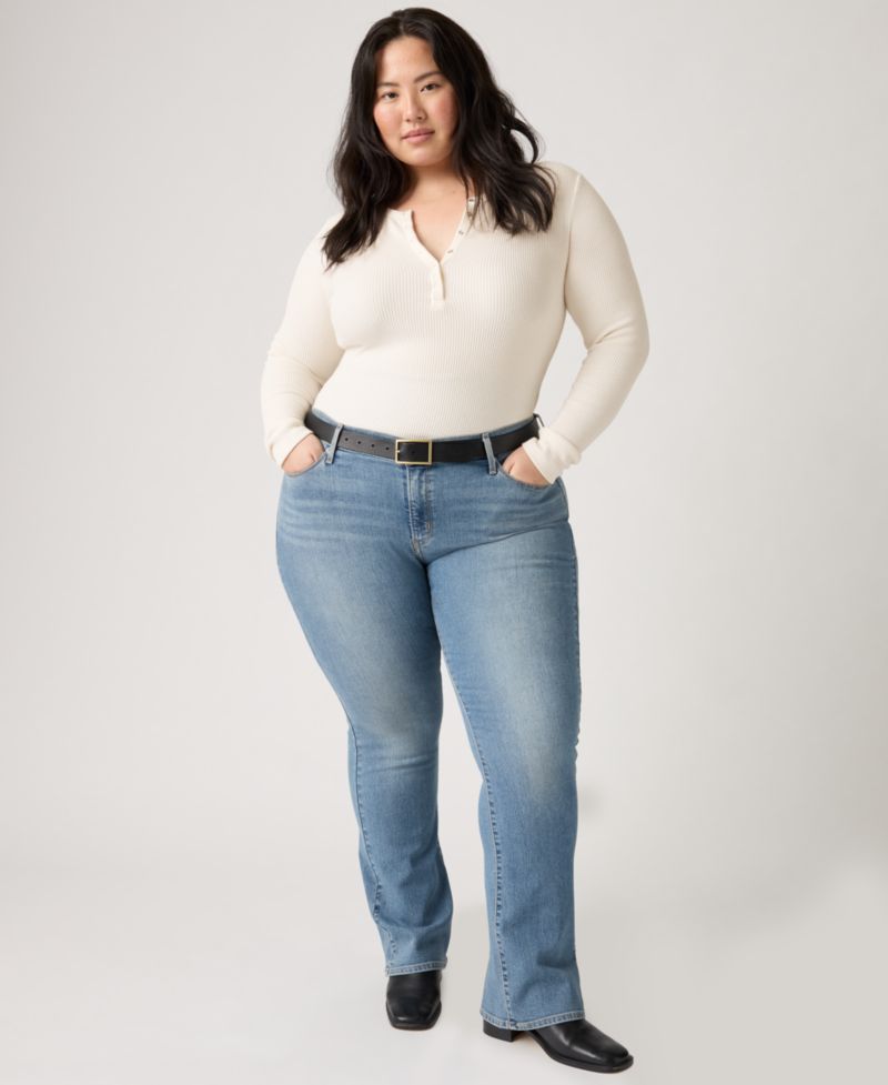 Trendy Plus Size 415 Classic Bootcut Jeans