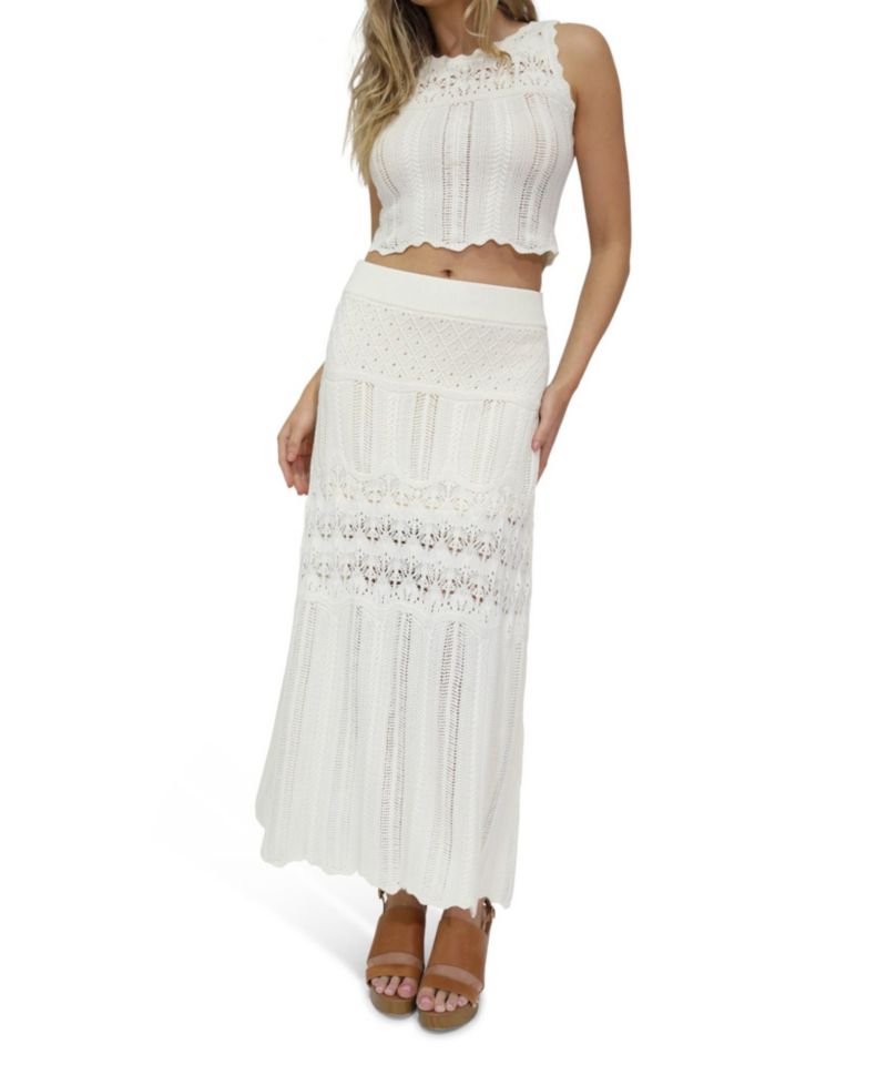 Women's Harvest Haze Crochet Maxi Skirt