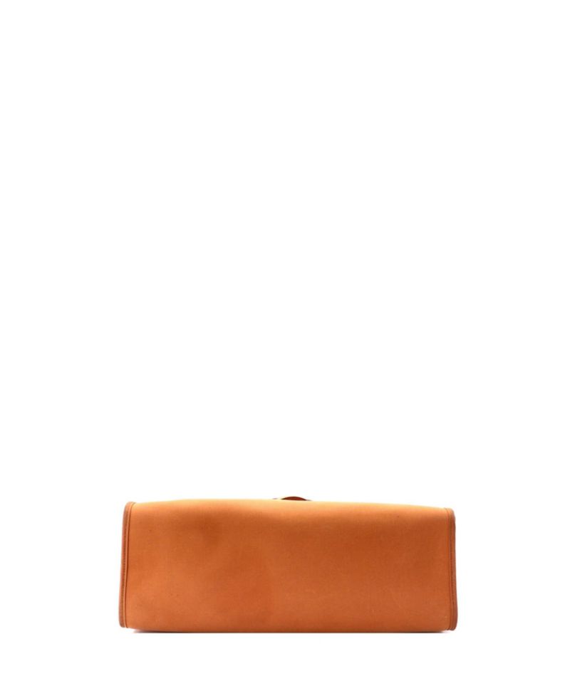 Herbag Zip Laptop-Compatible Leather and Canvas Shoulder Bag