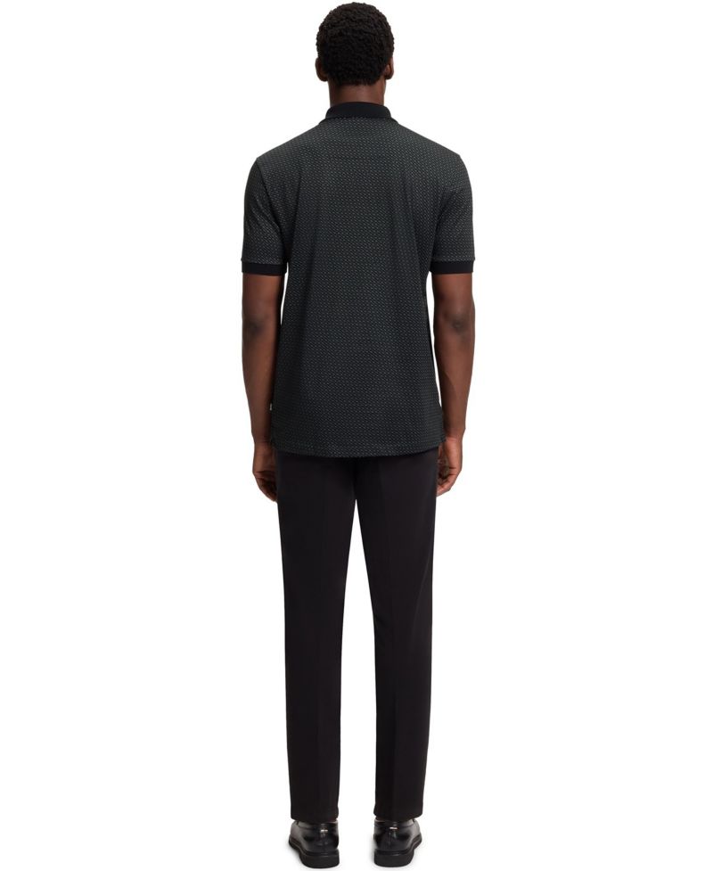 Men's Mercerized-Cotton Monogram Polo Shirt