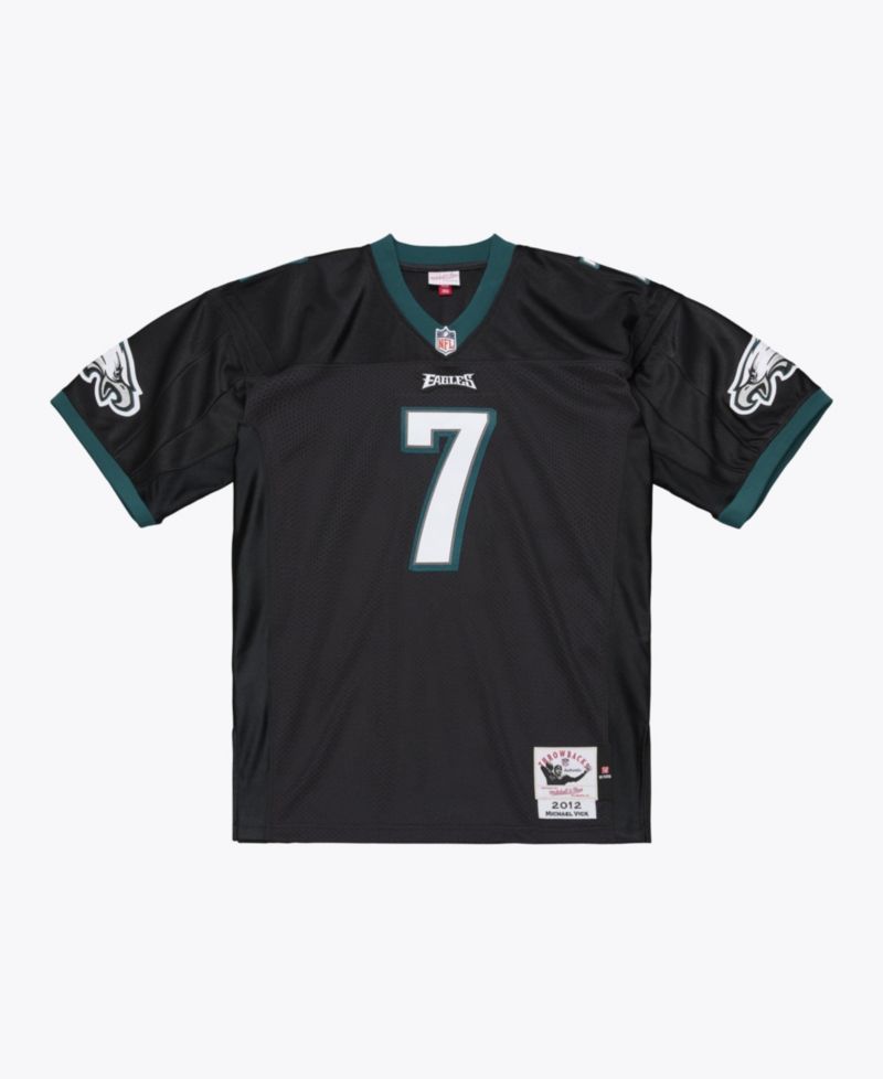 Men's Michael Vick Black Philadelphia Eagles 2012 Authentic Throwback Jersey