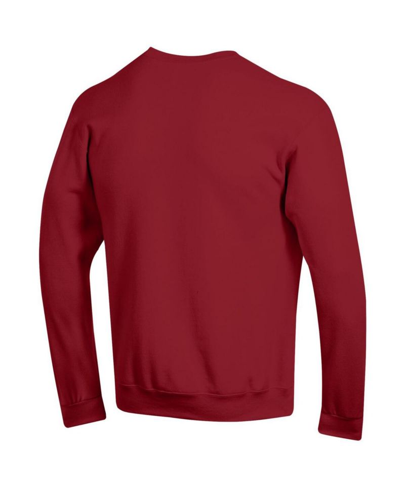 Men's Cardinal Stanford Cardinal Basic Arch Fleece Pullover Sweatshirt