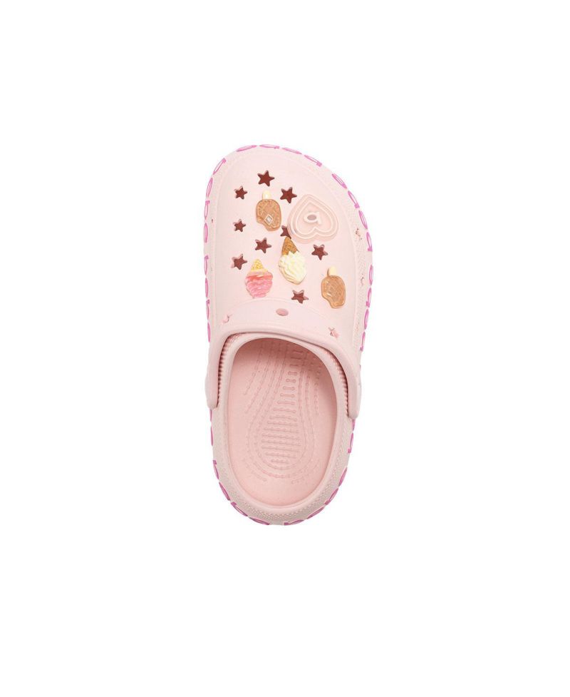 Girls EVA Slip - On with Treat and Logo Charms Clogs