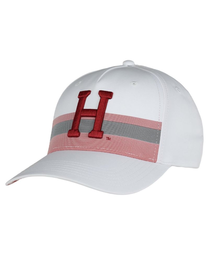 Men's and Women's White Harvard Crimson The Sideline Adjustable Hat