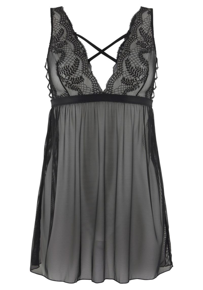 Women's Strappy Lace Babydoll Everyday Comfort Negligee
