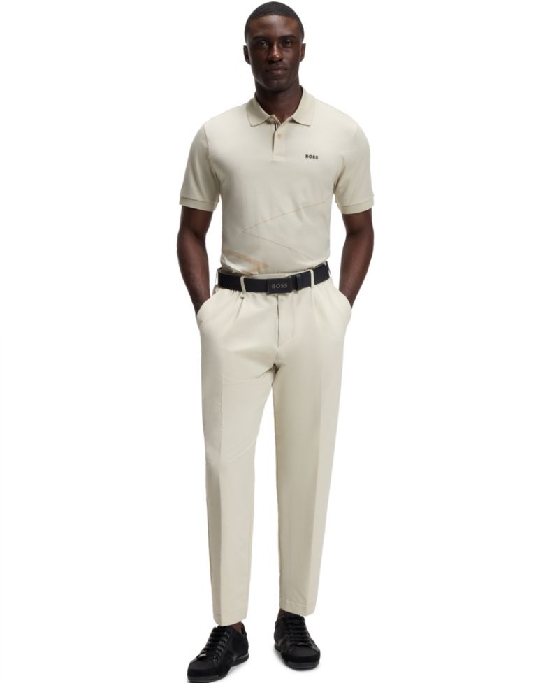 Men's Pima-Cotton Regular-Fit Printed Polo Shirt
