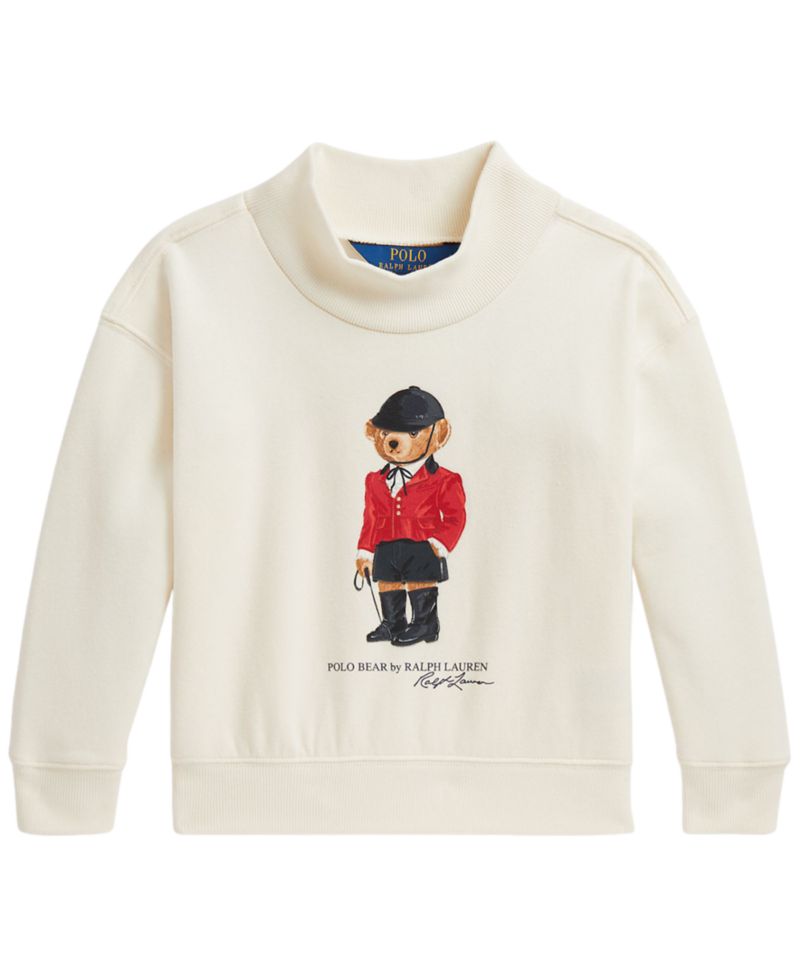 Girls' 2T-6X Polo Bear Fleece Boxy Sweatshirt