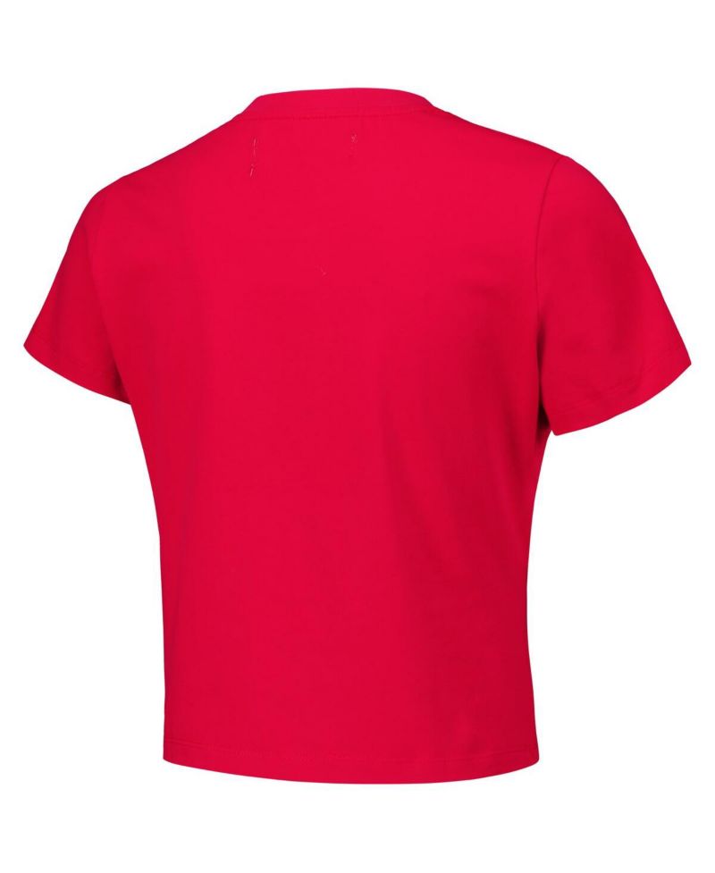 Women's Red Star Wars Babydoll Cropped T-Shirt