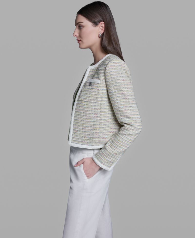 Women's Crewneck Open-Front Jacket