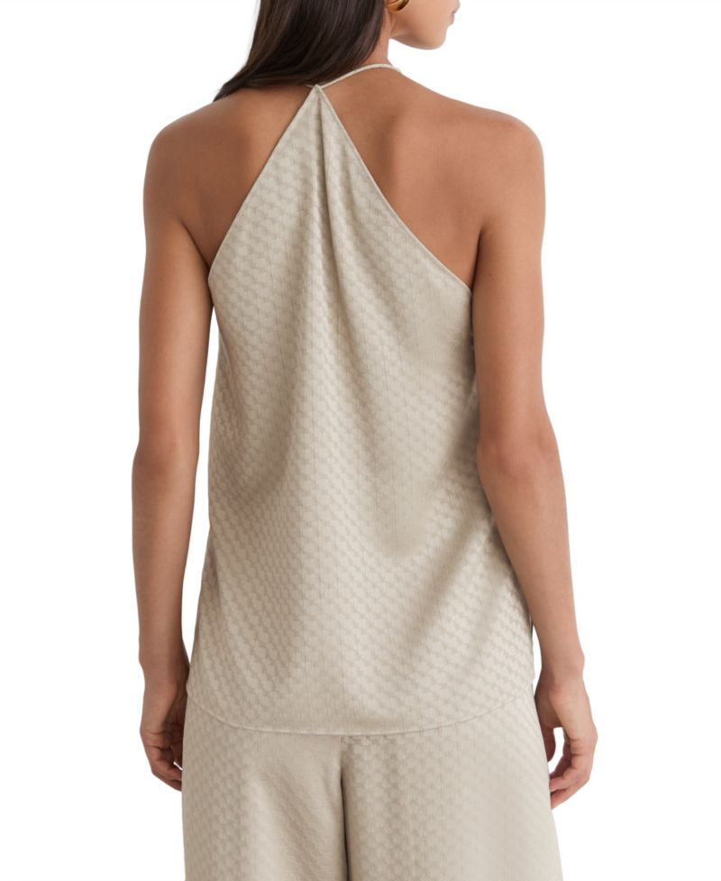 Women's Drape Cowl-Neck Sleeveless Blouse