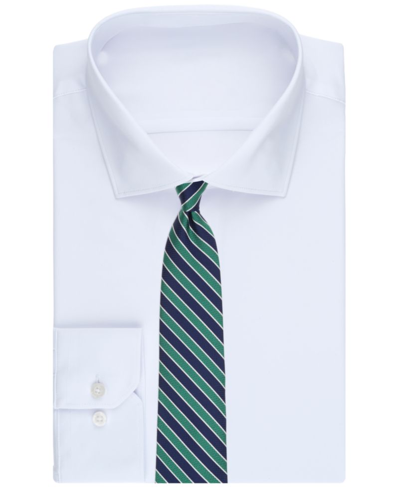 Brooks Brothers Men's Classic Textured Bold Stripe Pattern Tie