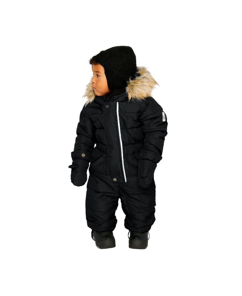 Baby ( 6M to 24M ) Unisex Original One Piece Puffy Snowsuit with Removable Mittens and Boots