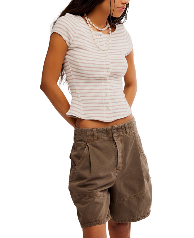 Women's Cotton-Blend Most Wanted Striped Cardigan