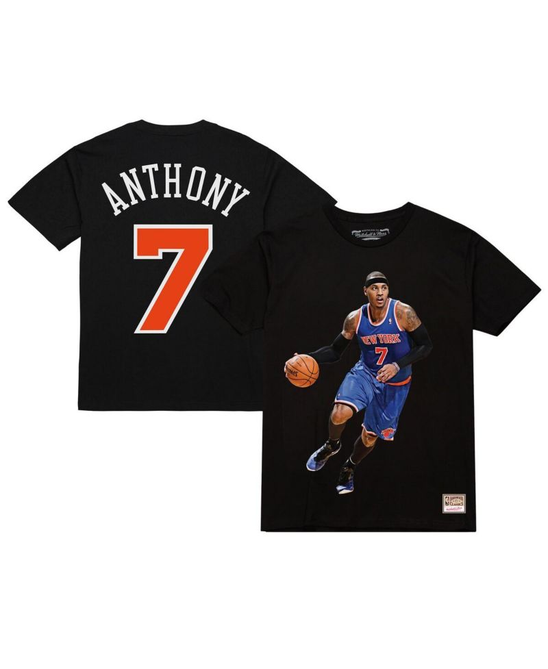 Men's Carmelo Anthony Black New York Knicks Ultimate Player Name & Number T-Shirt