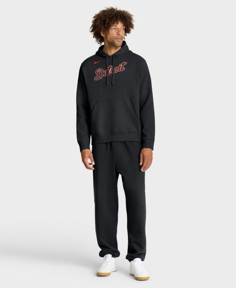 Men's Black Detroit Tigers Club Hoodie