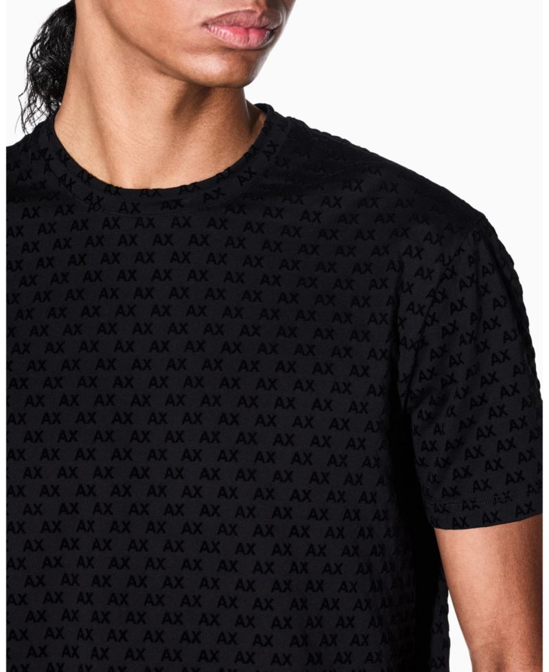 Men's Flocked All Over Logo T-Shirt