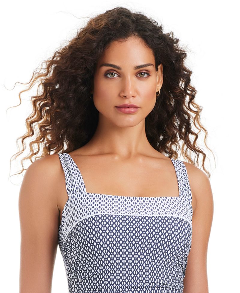 Women's Mio Block-Print One-Piece Swimsuit
