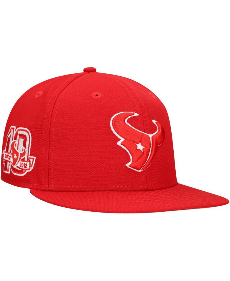 Men's Red Houston Texans Main Patch 59FIFTY Fitted Hat