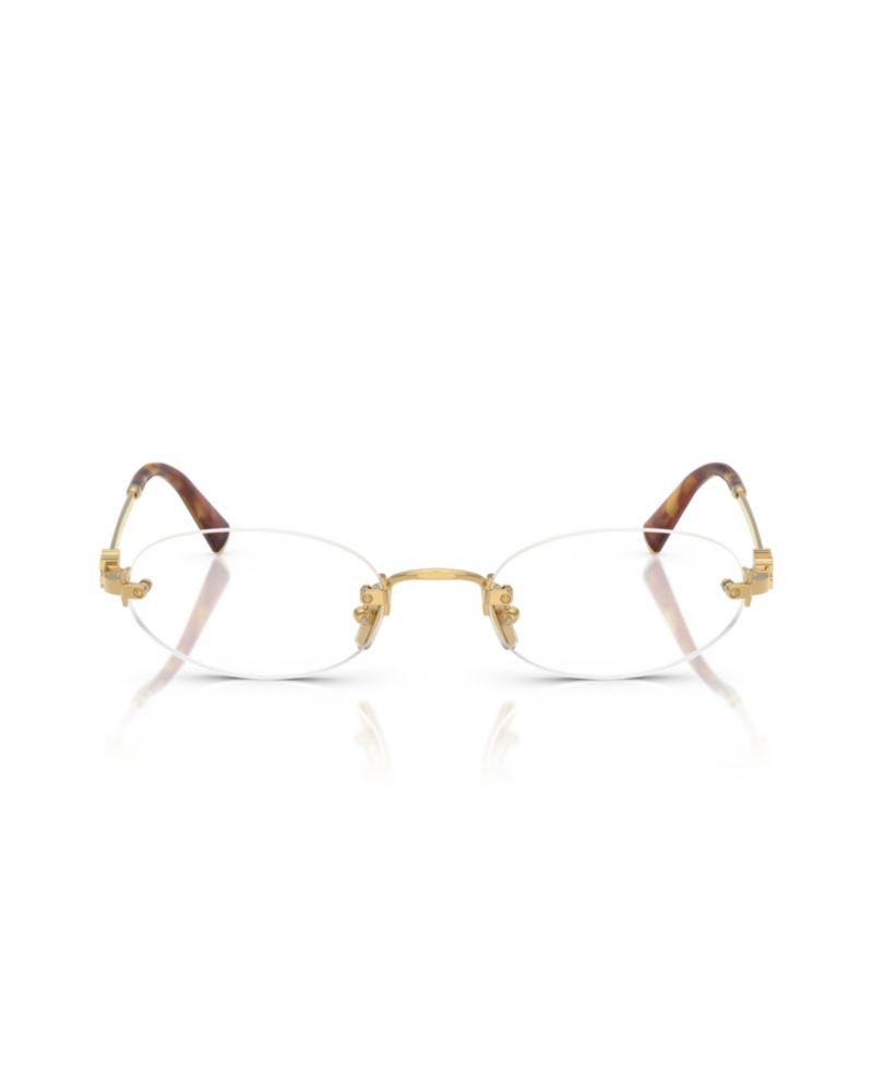 Woman Oval Metal MU 53WV Eyeglasses