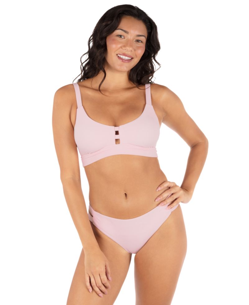 Women's Max Solid Pull-On Strappy Bikini Top