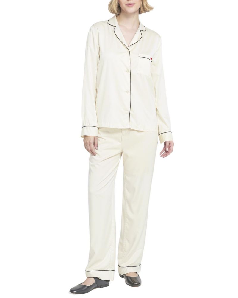 Women's Satin PJ Set Long Pajama