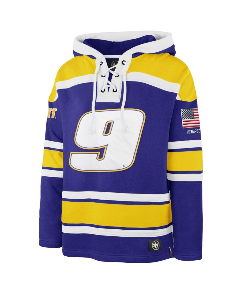 Men's Royal Chase Elliott Superior Lacer Pullover Hoodie