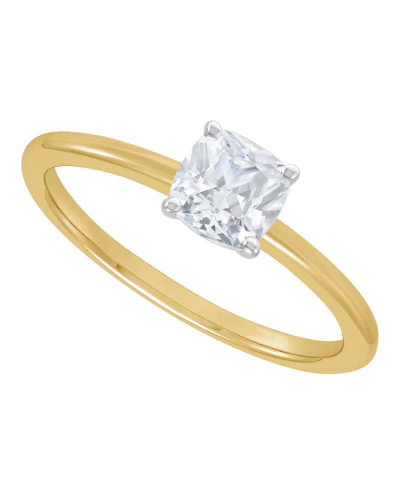 IGI Certified Lab Grown Diamond Solitaire Engagement Ring (1 ct. t.w.) in 14k White Gold or 14k Two Tone Gold