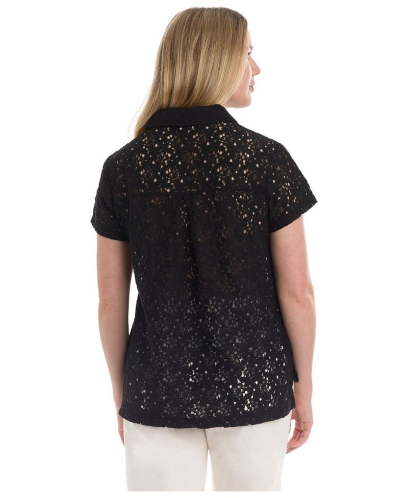 Women's Short Sleeve Lace Polo Tee Women's WILT Short Sleeve Polo Tee