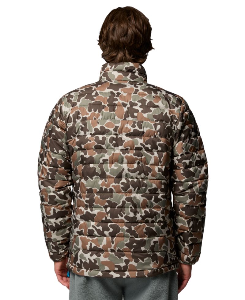 Men's Powder Lite II Quilted Print Full-Zip Jacket