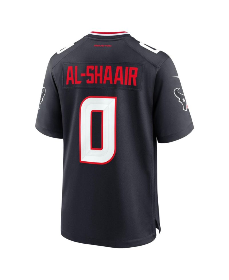 Men's Houston Texans Al-Shaair 0 V-Neck Relaxed-Fit Game Jersey