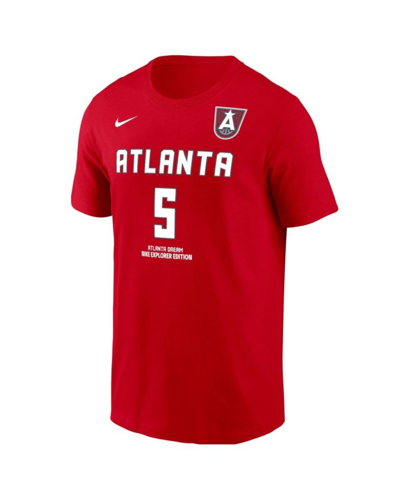 Men's Angel Reese Red Atlanta Dream Explorer Edition Name & Number T-Shirt