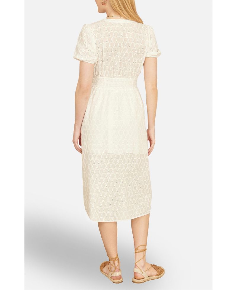 Women's Broderie Anglaise Midi Dress