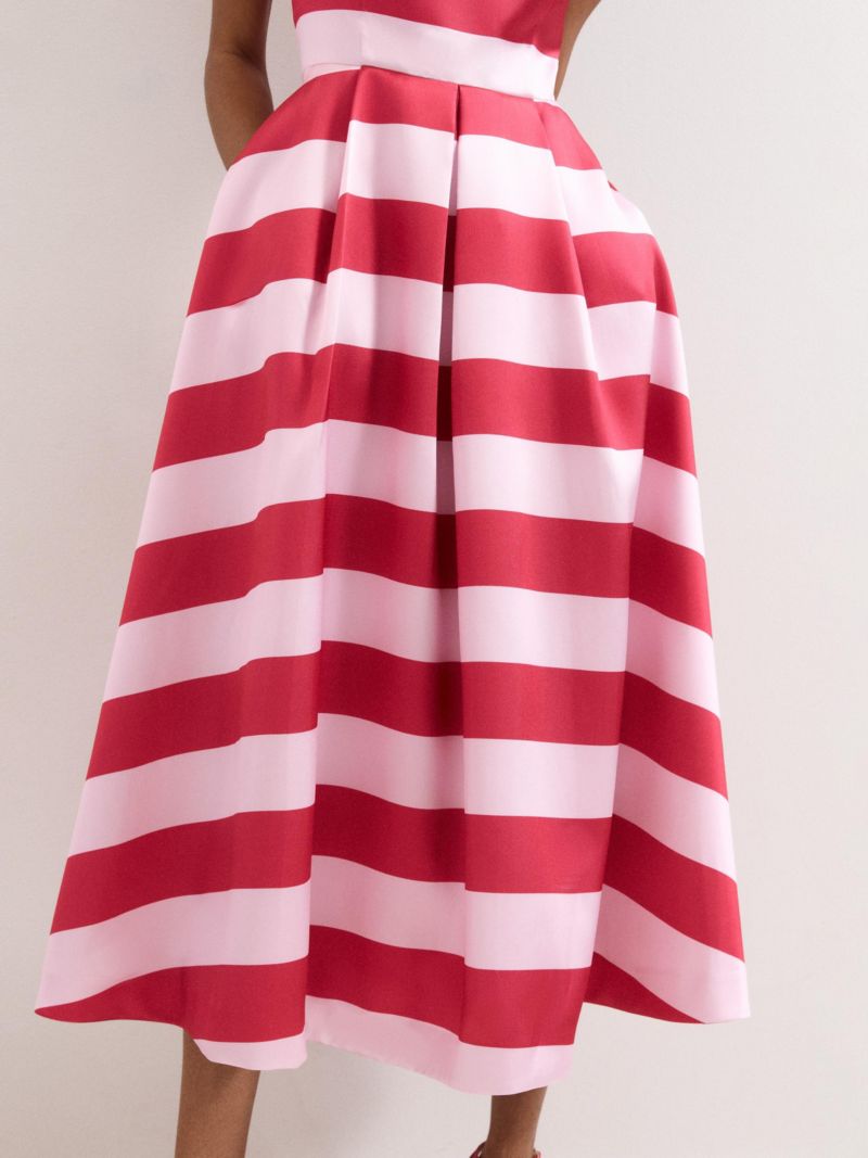 Women's Kiria Stripe Satin Midi Dress