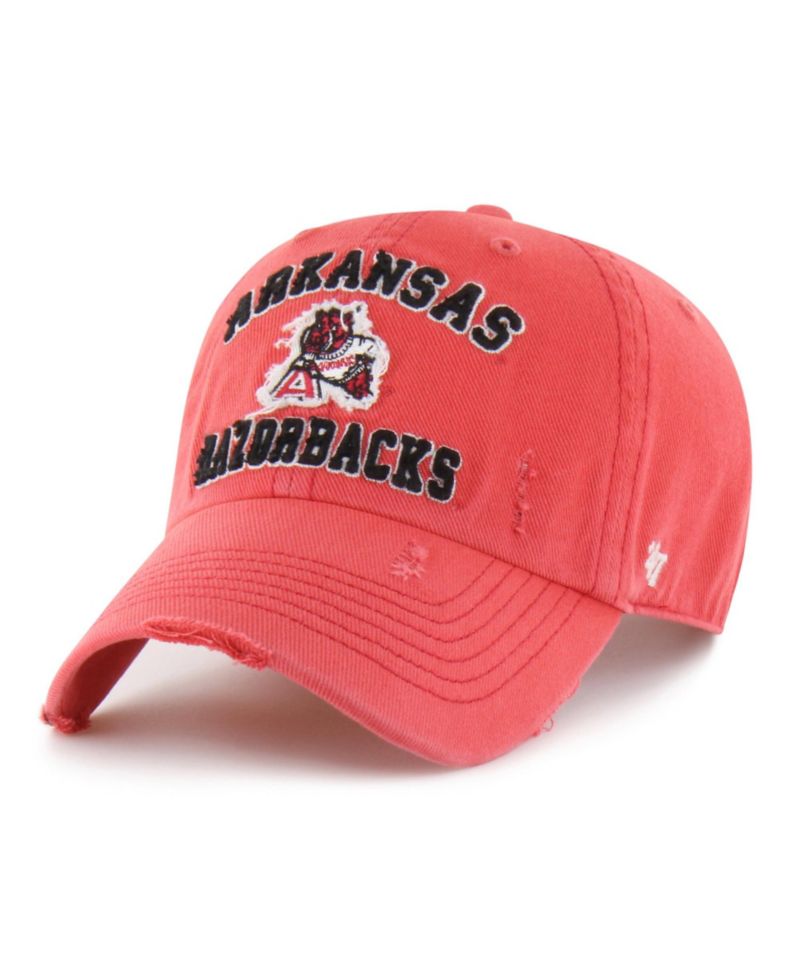 Men's and Women's Cardinal Arkansas Razorbacks Well-Worn Seymore Clean Up Adjustable Hat