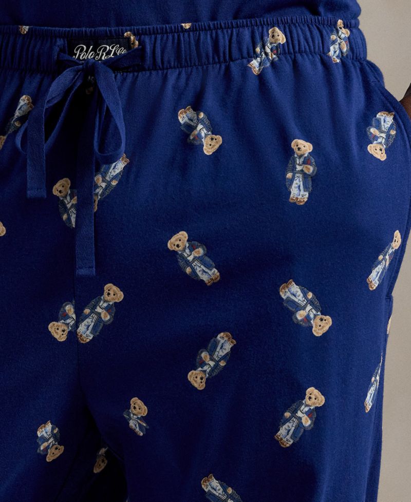 Мужская футболка Polo Bear и пижамные штаны, комплект из 2 предметов