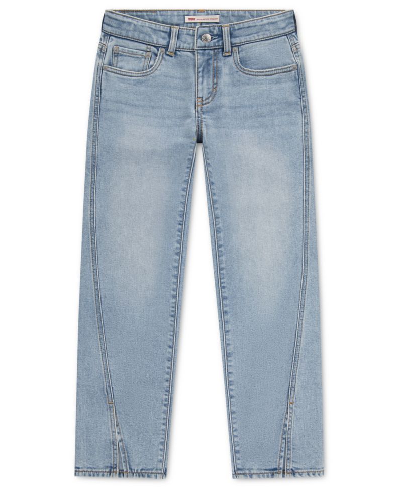 Girls' 7-16 Regular Rise Straight Jeans