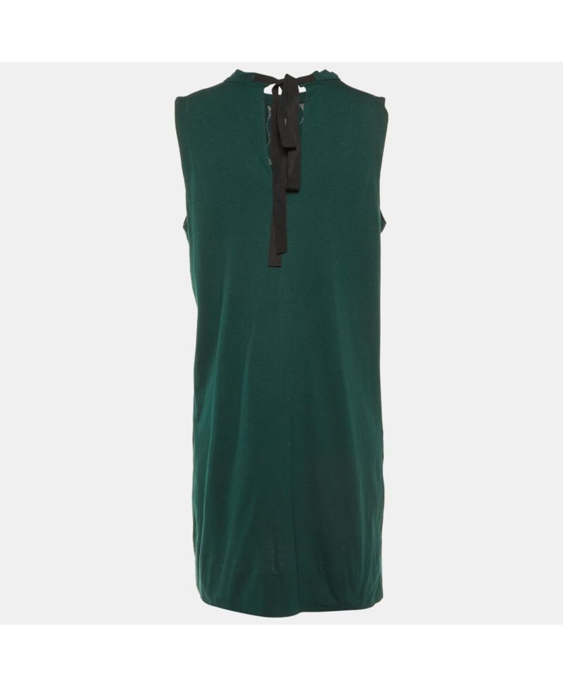 Women's Polka Dotted Cotton Sleeveless Shift Dress