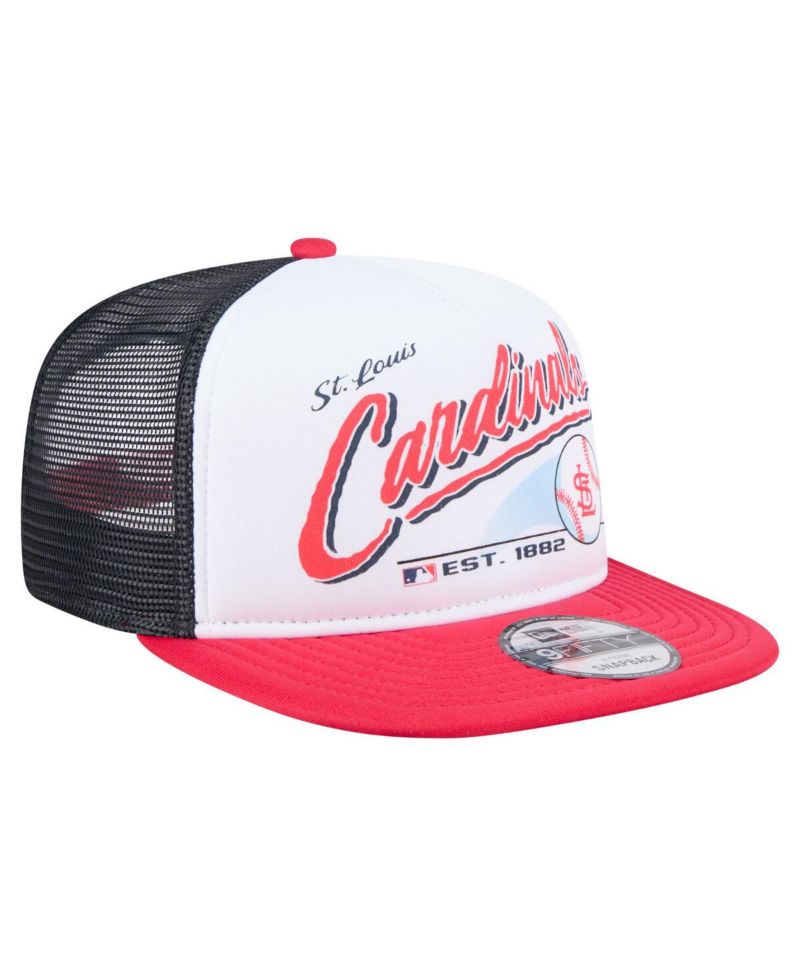Men's White/Red St. Louis Cardinals Retro Script 9FIFTY Snapback Hat