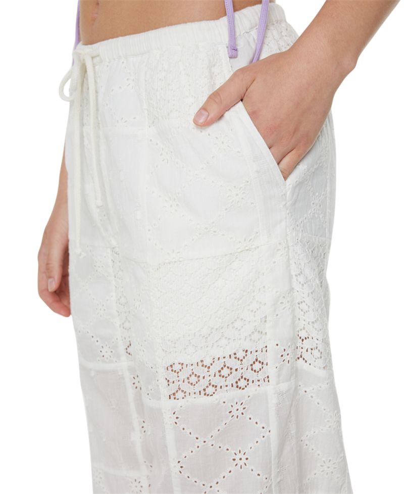 Women's Precious Patchwork Cotton Eyelet Pants