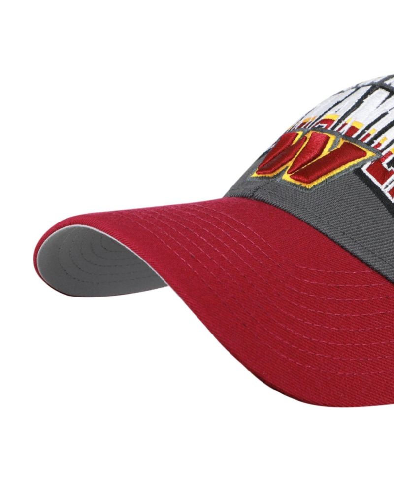 Men's Charcoal Washington Commanders Split Block MVP Adjustable Hat