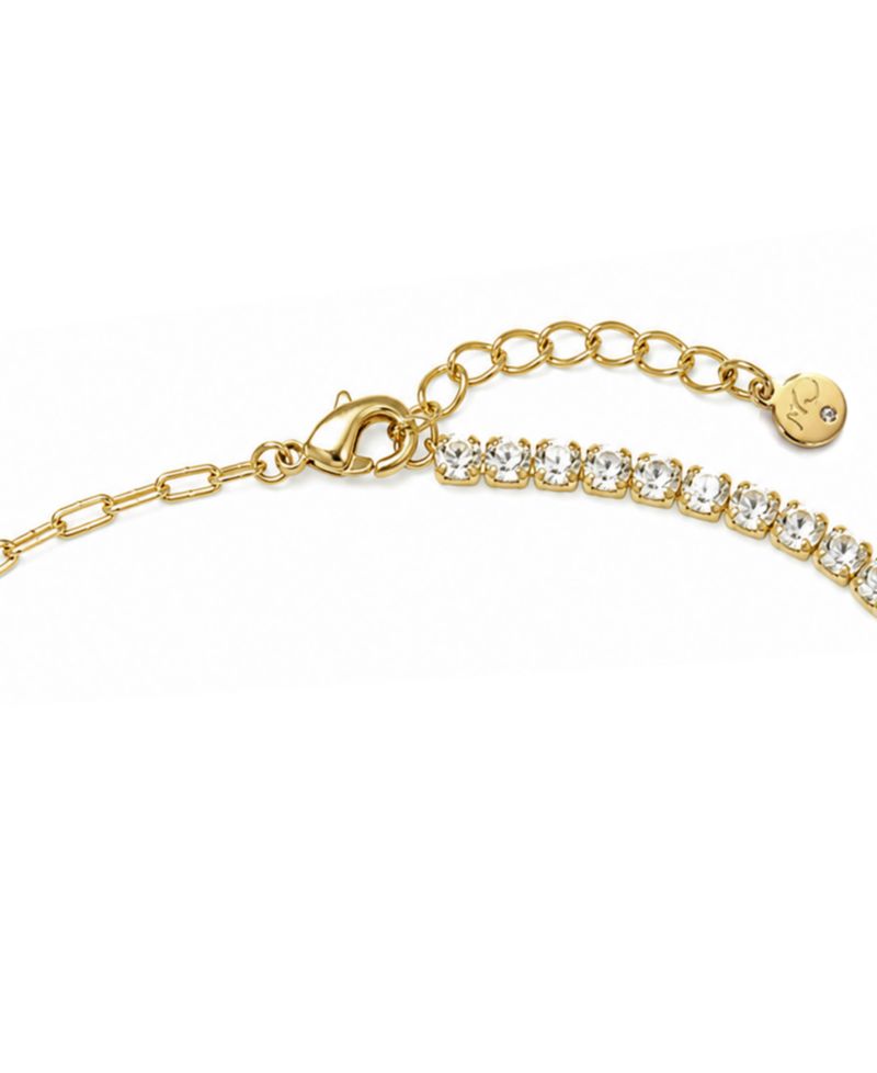 Chain Heart Charm Anklet in Silver Plate