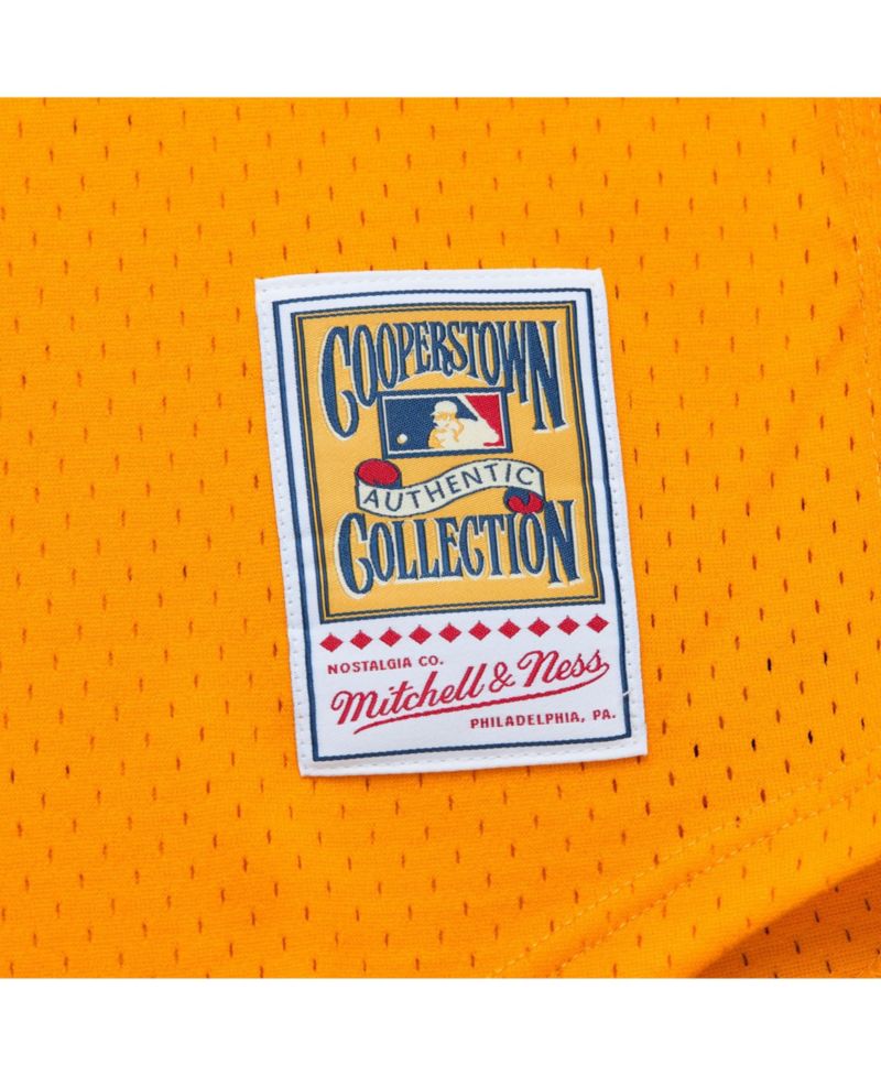 Men's Tony Gwynn Gold San Diego Padres Big Tall Cooperstown Mesh Batting Practice Jersey