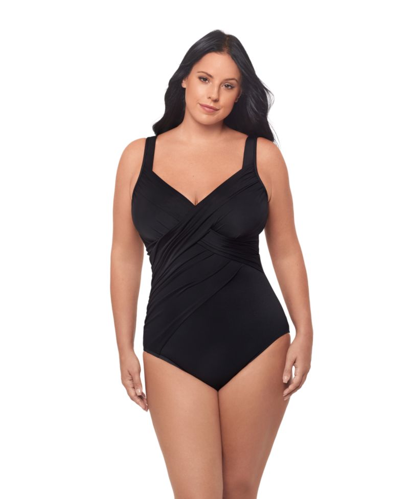 Plus Size Rock Solid Revele Tummy Control One Piece Swimsuit