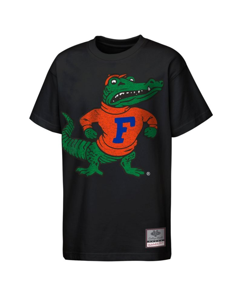 Big Boys and Girls Black Florida Gators Big Face Mascot T-Shirt